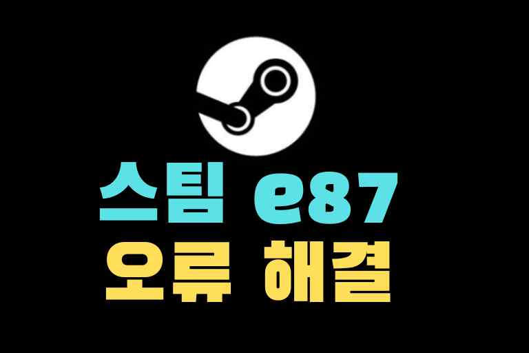 스팀 e87 오류