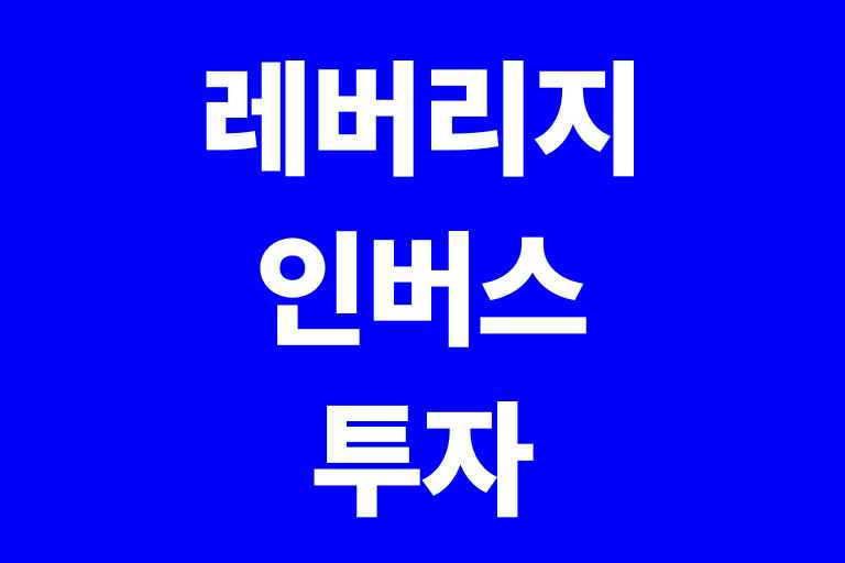 레버리지 인버스 투자