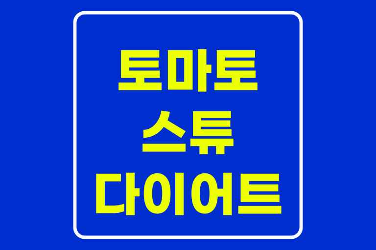토마토 스튜 다이어트