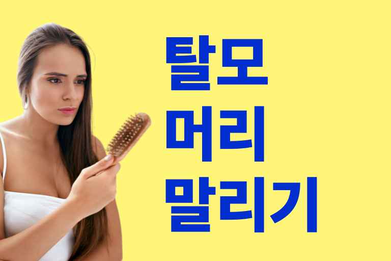 탈모 머리말리기